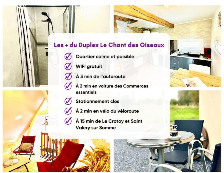 Duplex Le Chant Des Oiseaux Abbeville Exterior photo